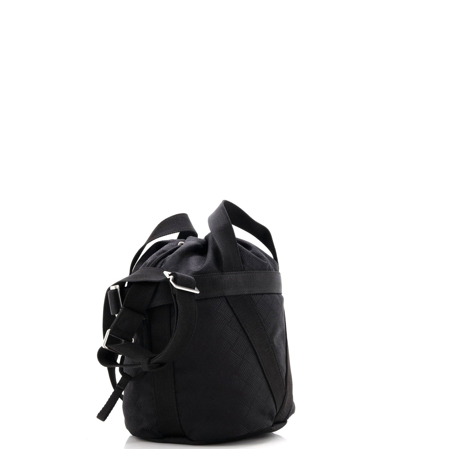 Bottega Veneta Convertible Drawstring Bucket Bag Intrecciato Effect Jacquard