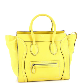 Celine Luggage Bag Grainy Leather Mini