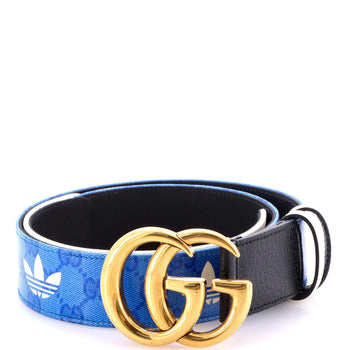 Gucci X Adidas Gg Marmont Belt Gg Coated Canvas And Leather