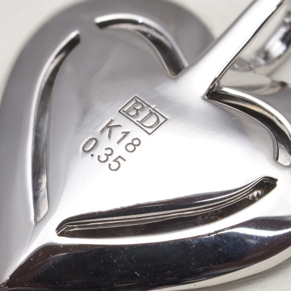Kashikey Pendant Diamond 0.35Ct Motif Heart 18K