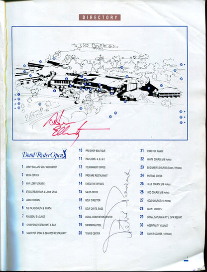 Greg Norman, Jack Nicklaus, & Others Signed 1991 Doral-Ryder Open Program
