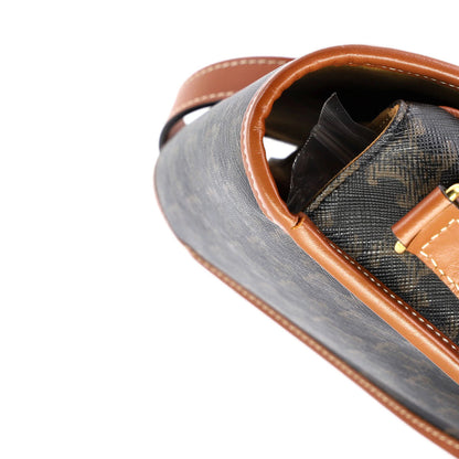 Celine Folco Bag Triomphe Coated Canvas Medium