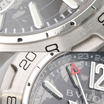 Bvlgari Diagono Professional Gmt Dp42Sgmt Gray Men'S Used Watch #6109
