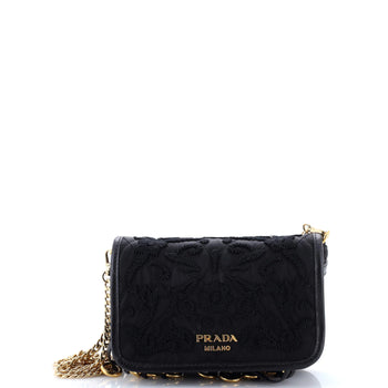 Prada Corsaire Belt Bag Embroidered Quilted Tessuto Small