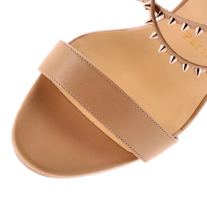 Christian Louboutin Women'S Choca Spikes Heeled Sandals Spiked Leather 100