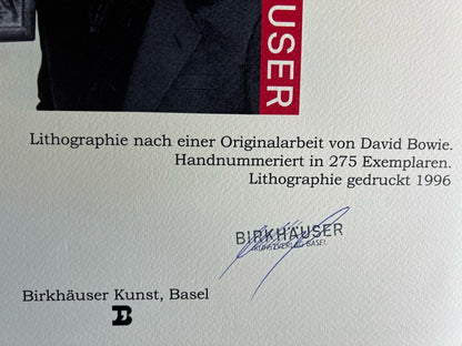 David Bowie Lithograph Coa Signed Op Numbered