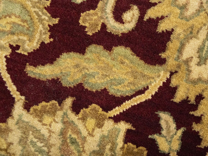 Thick handmade pile carpet agra jaipur oriental design floral decor ft 4x6