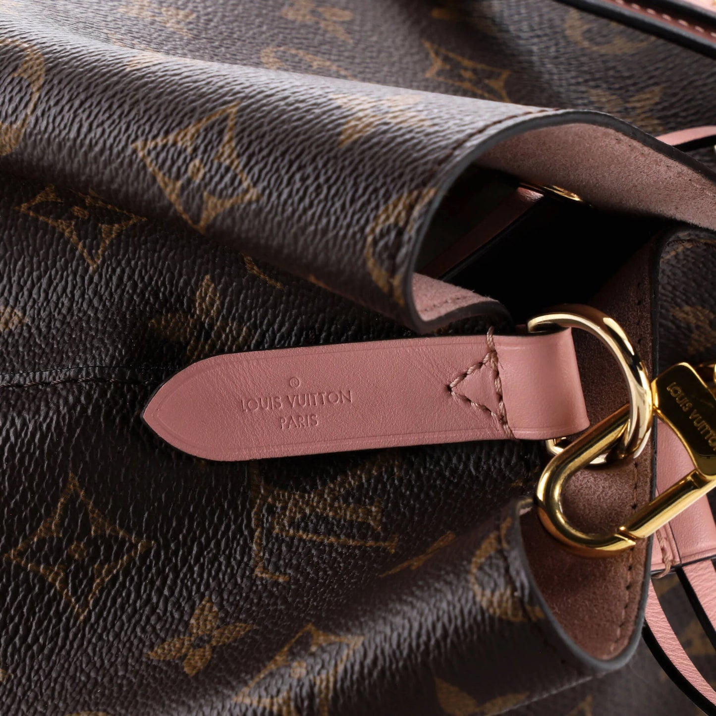 Louis Vuitton Neonoe Handbag Monogram Canvas With Leather Mm