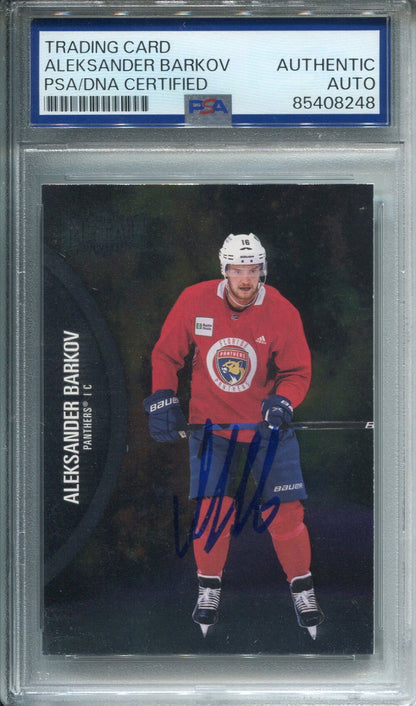 Aleksander Barkov Autographed Skybox Card Psa
