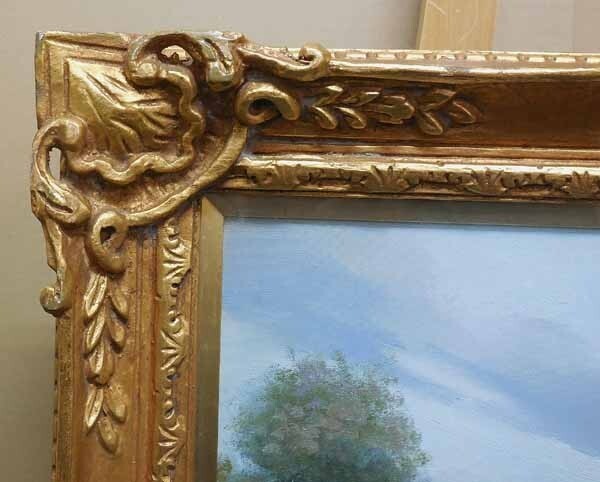 Jean Becker Original Oil Painting On Canvas French Landscape Signed Large