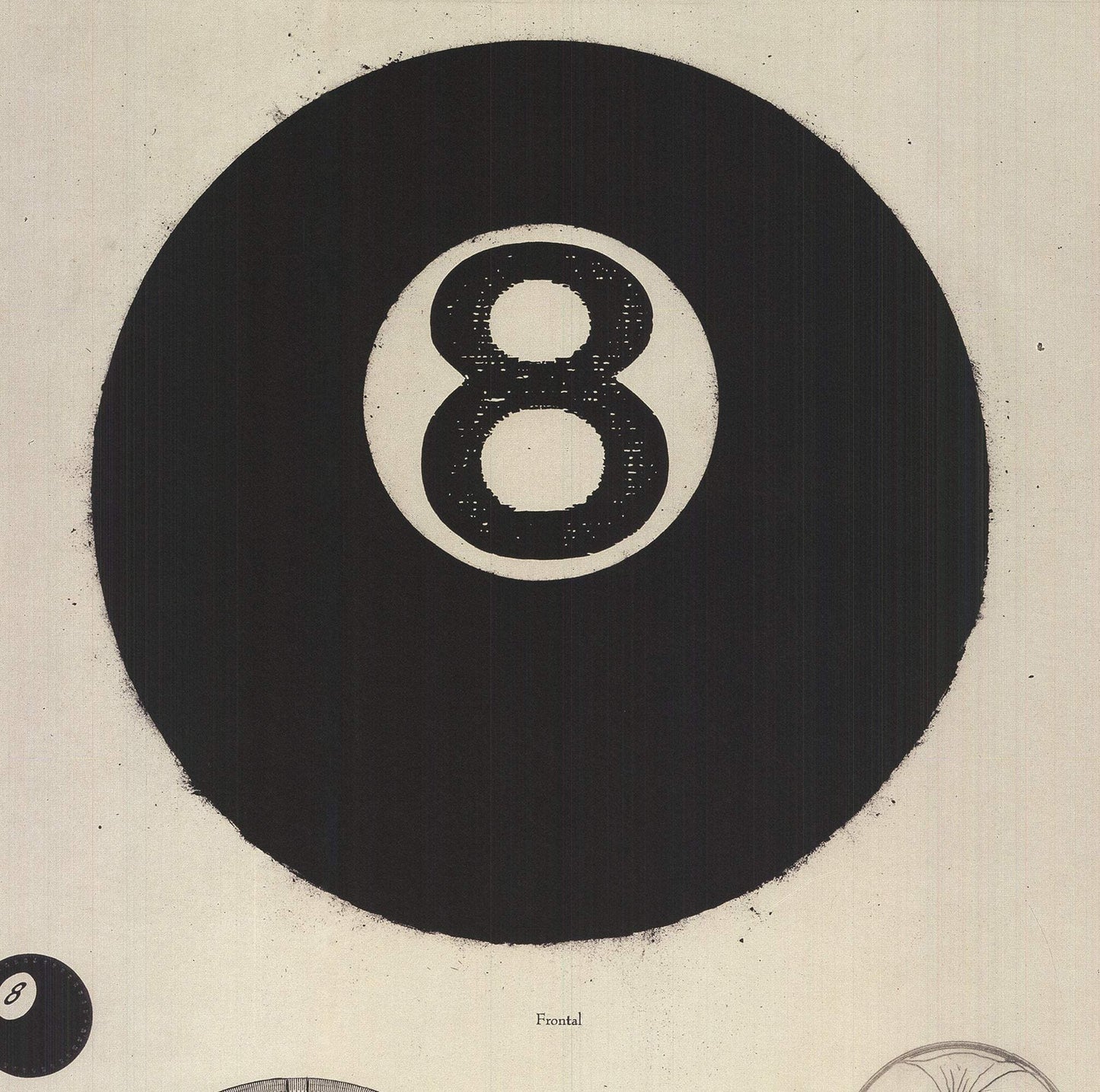 Donald Sultan Eight Ball " Offset Lithograph