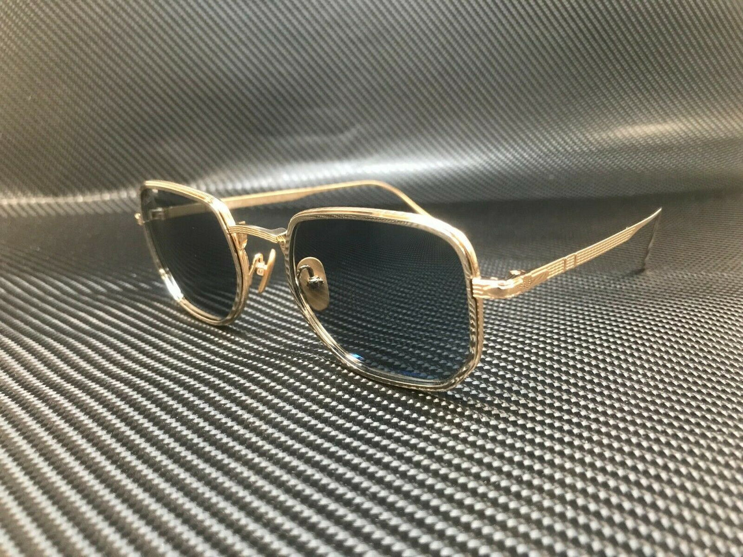 PERSOL PO5006ST 800556 Gold Silver Square Round Men's Titanium 47 mm Sunglasses