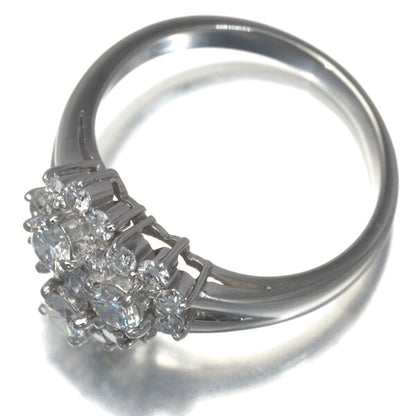 Diamond 0.74Ct Paved Heart Ring 900 Platinum