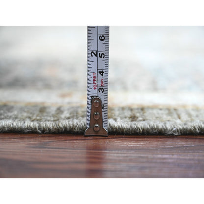 8'4"X9'6" Brown 14Th Century Mamluk Dynasty Pattern Hand Knotted Wool Rug