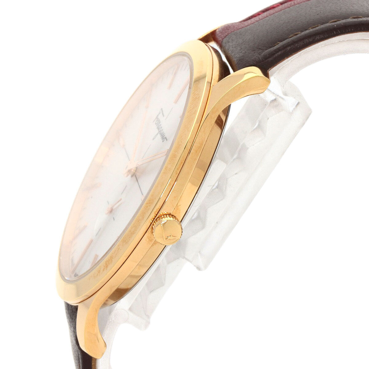 Salvatore Ferragamo Slim Small Seconds Watches Sfde00618 Pgp/Leather Mens