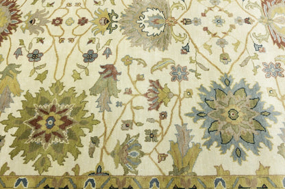 Handmade Osh Chobi Floral Style Peshawar Rug