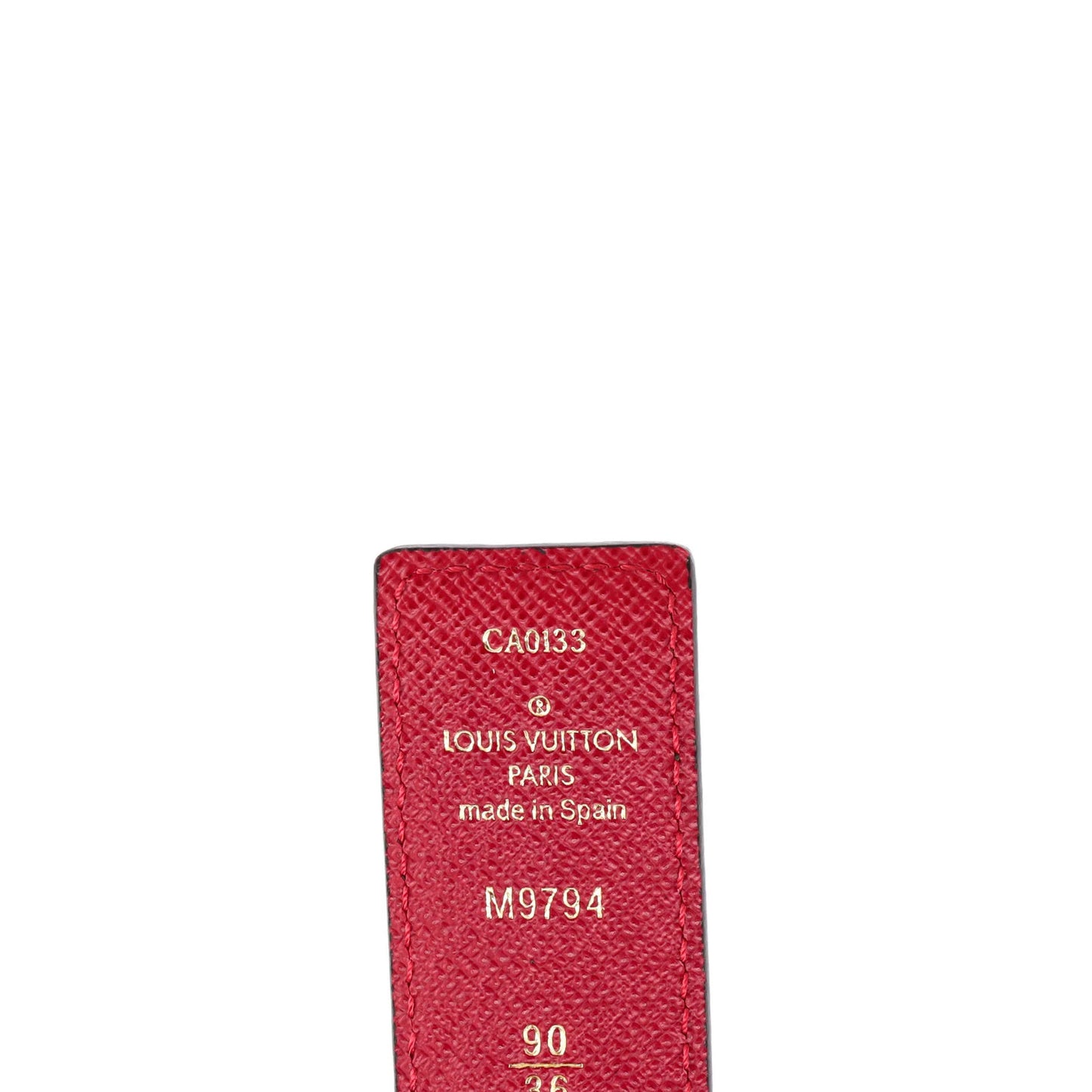 Louis Vuitton Lv Initiales Reversible Belt Rainbow Monogram And Leather Thin