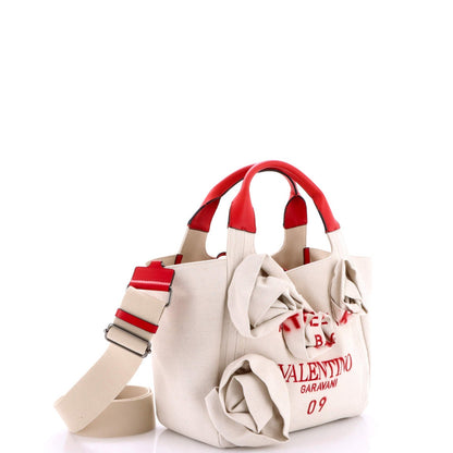 Valentino Garavani Rose Blossom Atelier Bag Canvas Medium