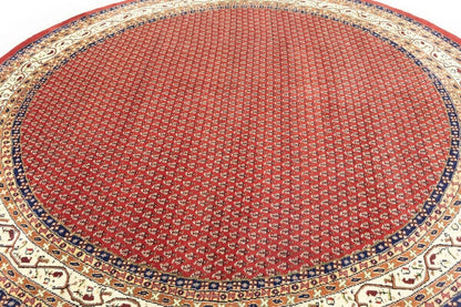 Handmade Tribal Indo Botemir Round Oriental Rug
