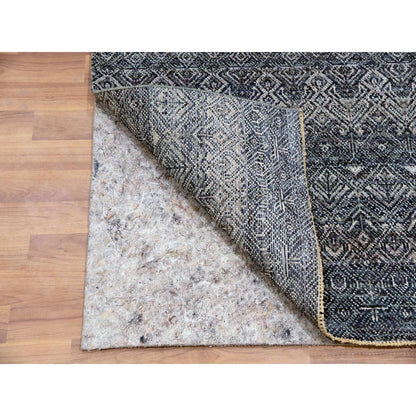 2'6"X12'2" Coventry Gray Hand Knotted Kohinoor Herrita Wool Runner Rug