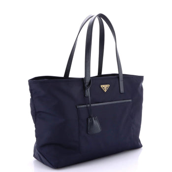 Prada Re-Edition 1978 Pocket Tote Re-Nylon With Saffiano Leather Large