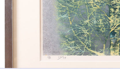 Woodblock Print Joichi Hoshi Silver Signed ED99