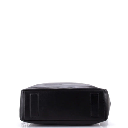 Alexander Mcqueen Front Zip Logo Messenger Bag Leather Medium