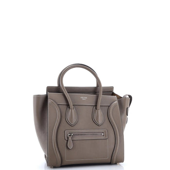 Celine Luggage Bag Grainy Leather Micro