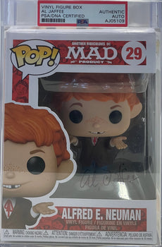 Al Jaffee Autographed Alfred E. Neuman Funko Pop (Psa)