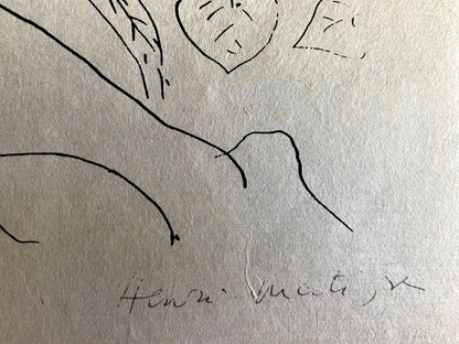 Henri Matisse Lithograph 1960 Coa Contract Signed