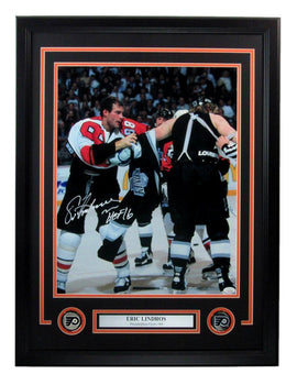 Eric Lindros Hof Autographed/Inscr 16X20 Photo
