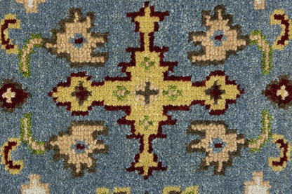 Hand-knotted gray floral chobi rug oriental farmhouse decor carpet