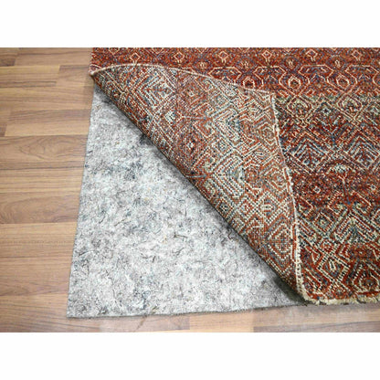 2'7"X10'2" Red Kohinoor Herat Pattern Soft Wool Hand Knotted Runner Rug