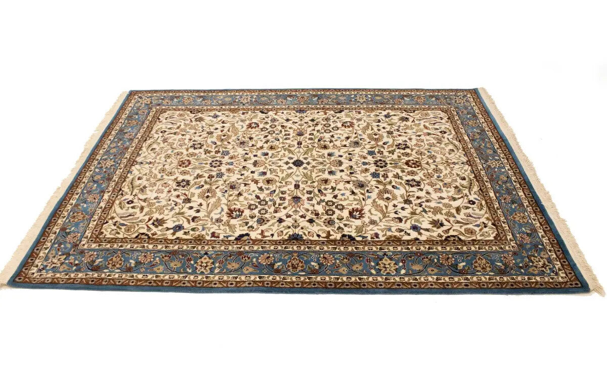 Rare Handmade Kirman Floral Design Rug Oriental