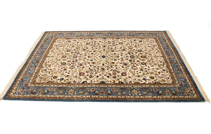 Rare Handmade Kirman Floral Design Rug Oriental