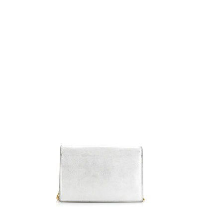 Saint Laurent Classic Monogram Tassel Chain Wallet Leather