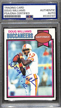 Doug Williams Hof Signed/Auto 1979 Topps Card #48 Bucs Rookie Psa/Dna 187978