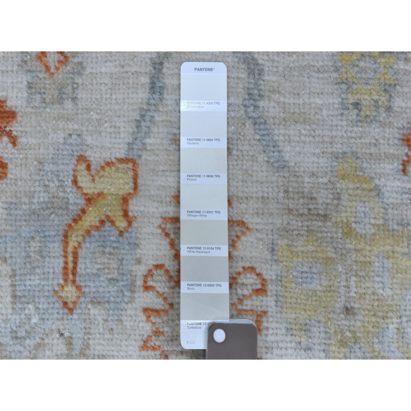 2'8"X15'8" Hand Knotted Ivory Angora Oushak Pure Wool Xl Runner Rug