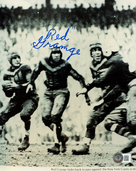 Red Grange Hof Signed 8X10 Photo Chicago Bears