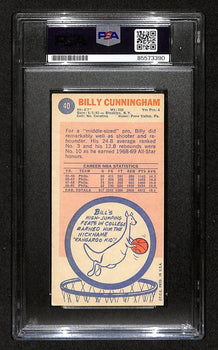 Billy Cunningham Hof Signed/Auto 1969-70 Topps Rc