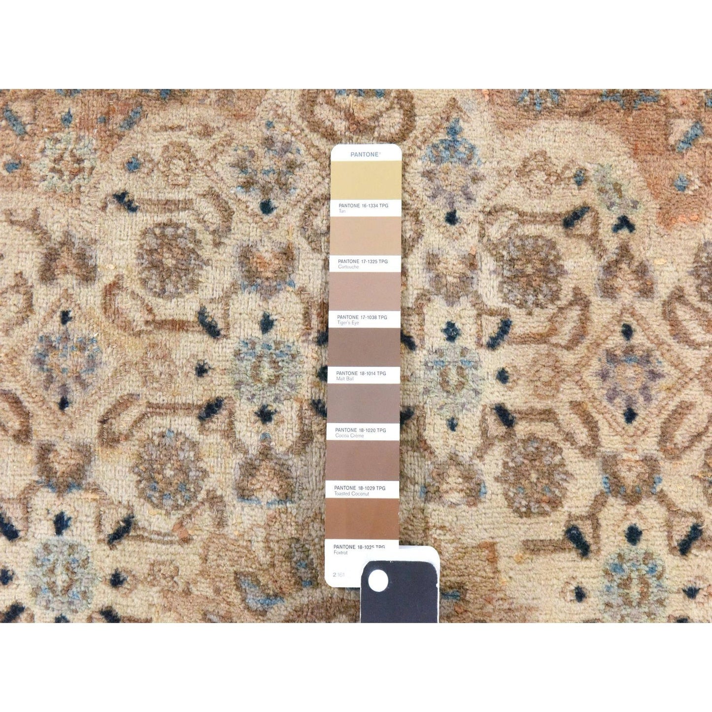 6'4"X9'4" Light Green, Semi Antique Zoroastrian Wool Hand Knotted Rug