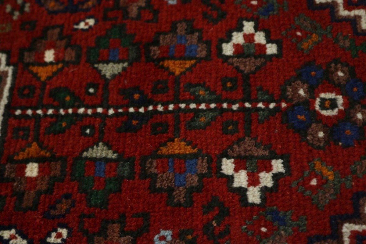 Hand-Knotted Vintage Tribal Wool Area Rug Small