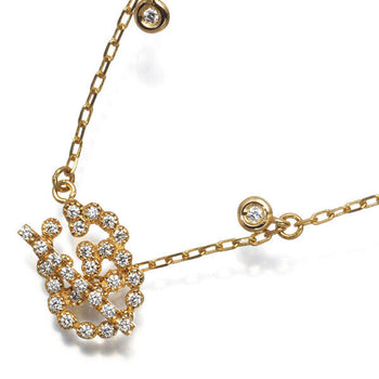 Gucci Bracelet Diamond Gg Running 17 Engraved 18K 750 Yellow Gold