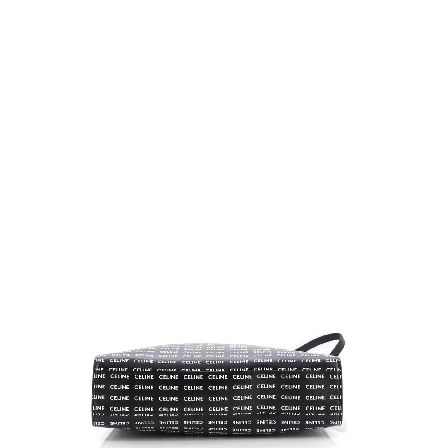 Celine Vertical Cabas Tote All Over Logo Print Leather Small