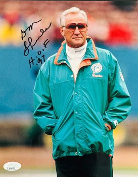 Don Shula Autographed Dolphins 8X10 Photo (Jsa)