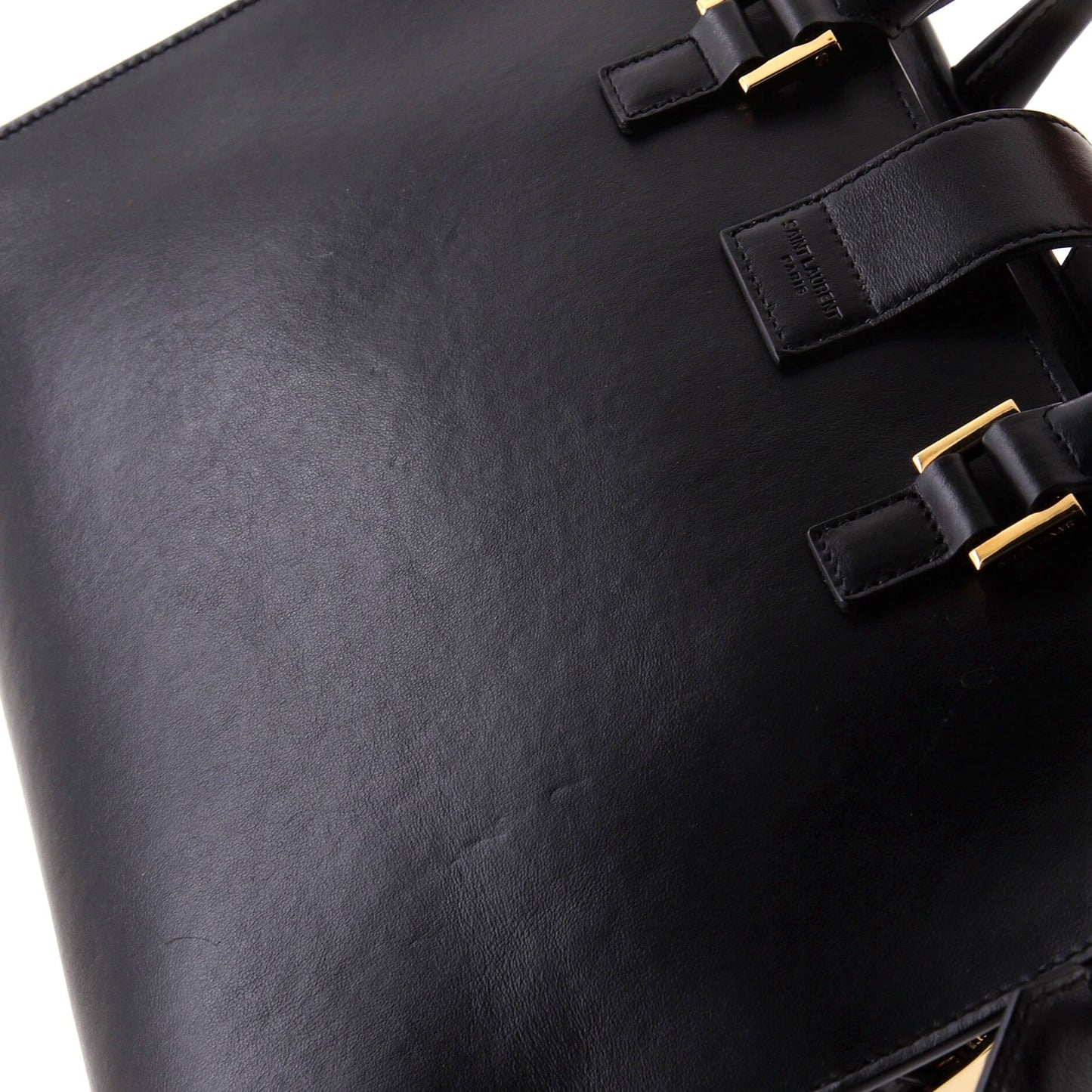 Saint Laurent Monogram Cabas Leather Small