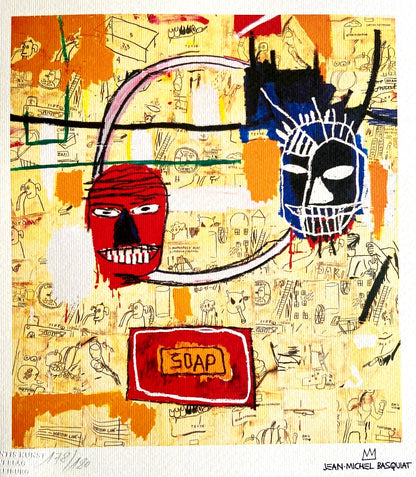 Jean-Michel Basquiat Lithograph Coa Signed Numbered By Hand