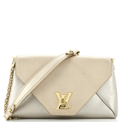 Louis Vuitton Love Note Chain Clutch Leather