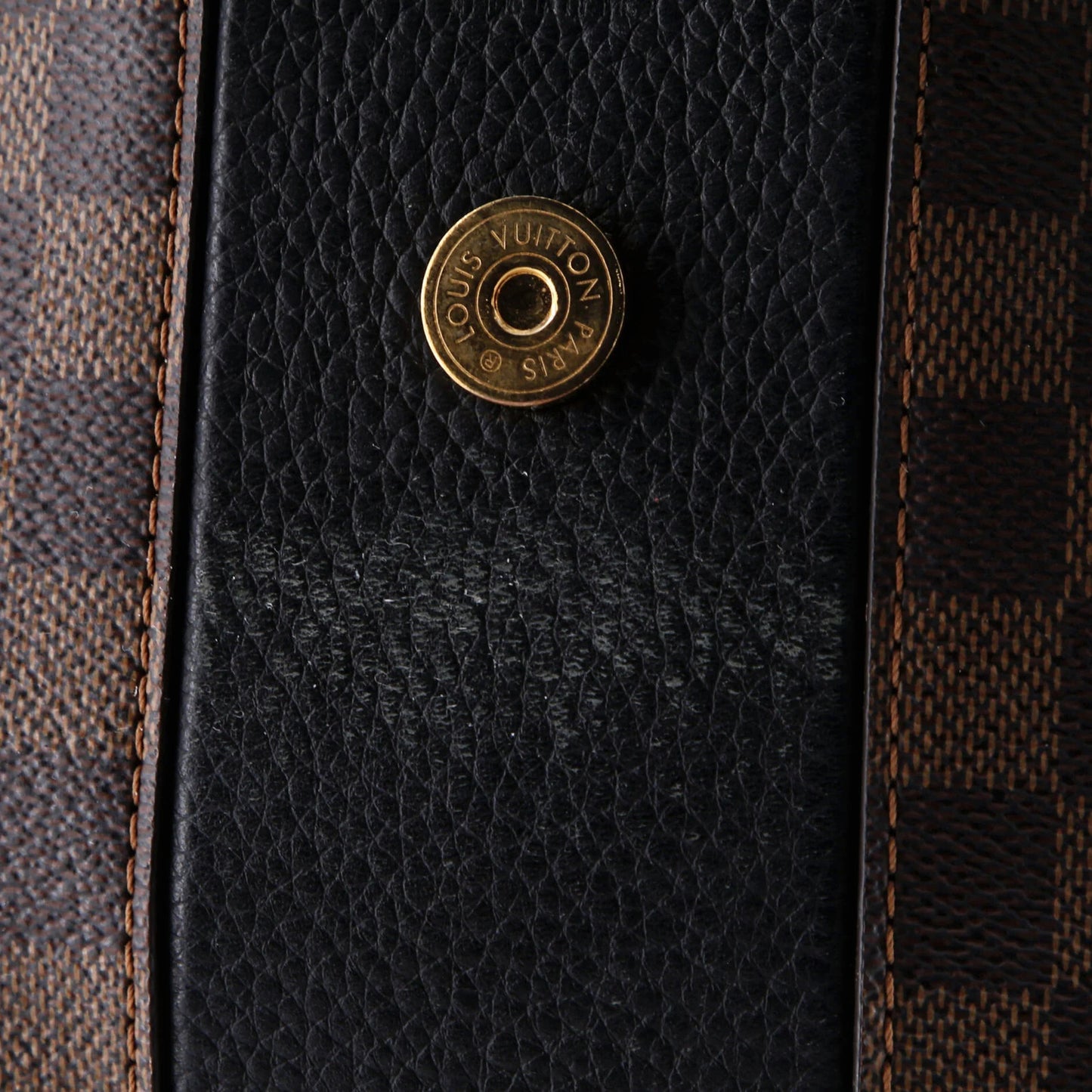 Louis Vuitton Bond Street Handbag Damier With Leather Bb