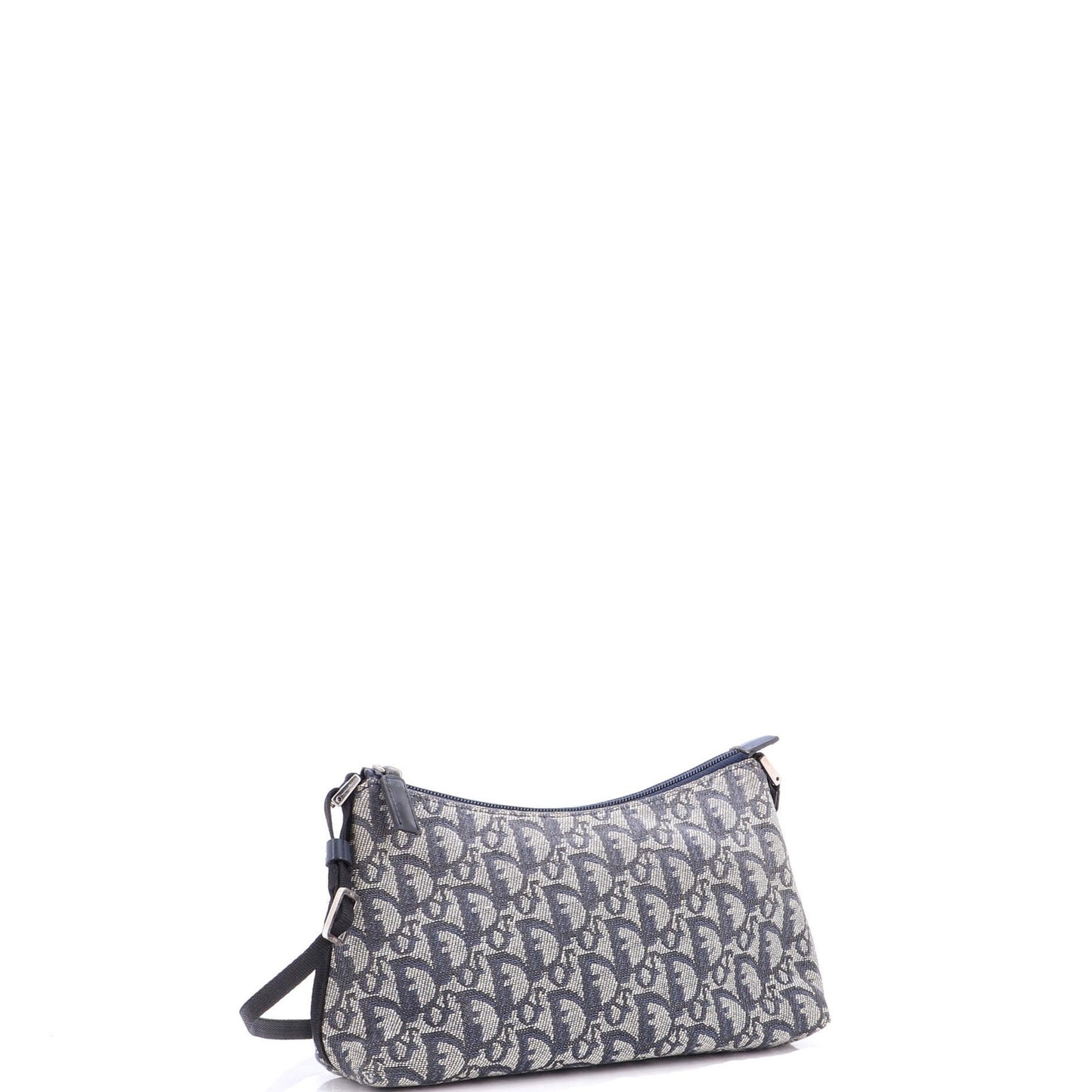 Christian Dior Vintage Trotter Pochette Shoulder Bag Diorissimo Canvas Small